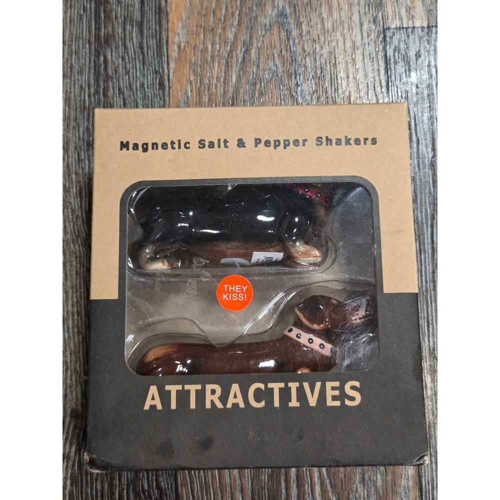 Pacific Giftware Attractives Magnetic Dachshund Salt and Pepper Shakers 8176
